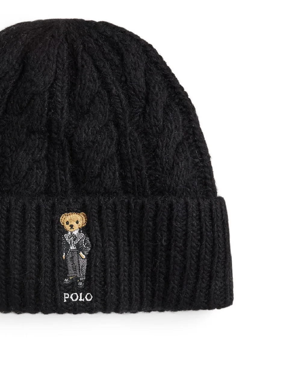Шапка-бини Polo Bear Polo Ralph Lauren 455P04647001, черный цвет • Купить в интернет-магазине Kameron