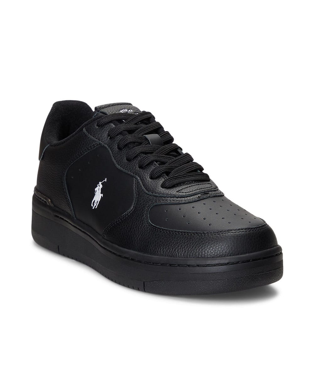 Кроссовки из кожи Polo Ralph Lauren 809891791002, черный цвет • Купить в интернет-магазине Kameron
