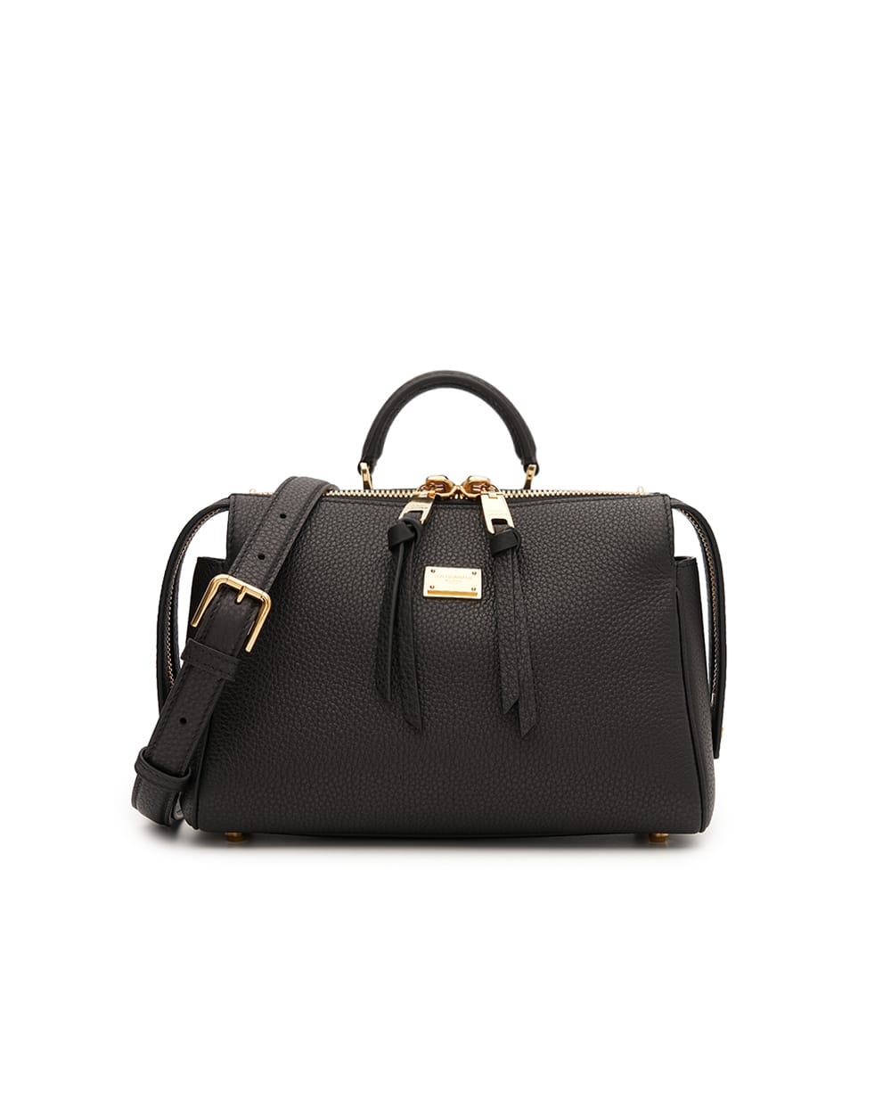 Сумка Vittoria з телячої шкіри Dolce&Gabbana BB7939-A0841, чорний колір • Купити в інтернет-магазині Kameron