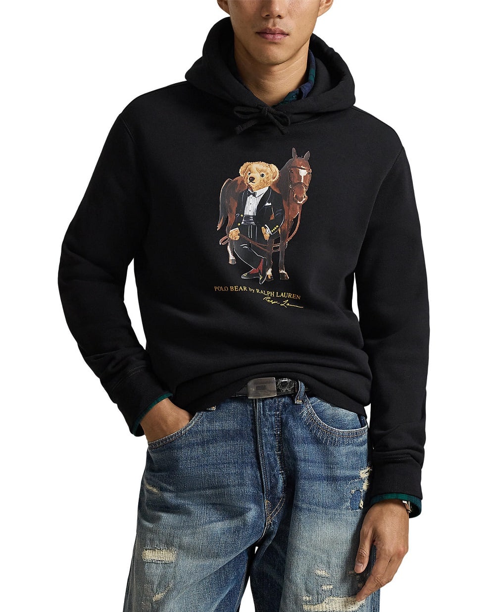 Худі Polo Bear із флісу Polo Ralph Lauren 710P08096001, чорний колір • Купити в інтернет-магазині Kameron
