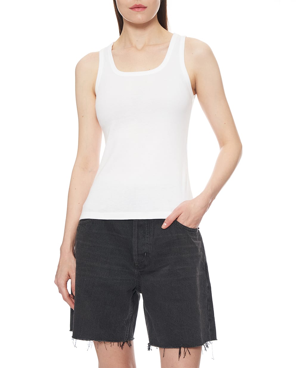 Майка Saint Laurent 824583-YB2MH, белый цвет • Купить в интернет-магазине Kameron