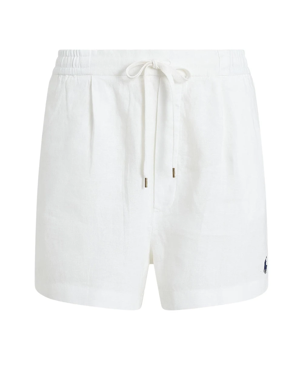 Лляні шорти на зав'язках Polo Ralph Lauren 211A12950002, білий колір • Купити в інтернет-магазині Kameron
