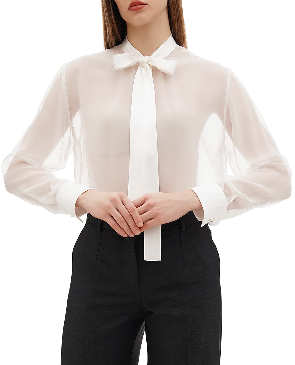 Блуза Dolce&Gabbana F5T27T-FU1AT, белый цвет • Купить в интернет-магазине Kameron
