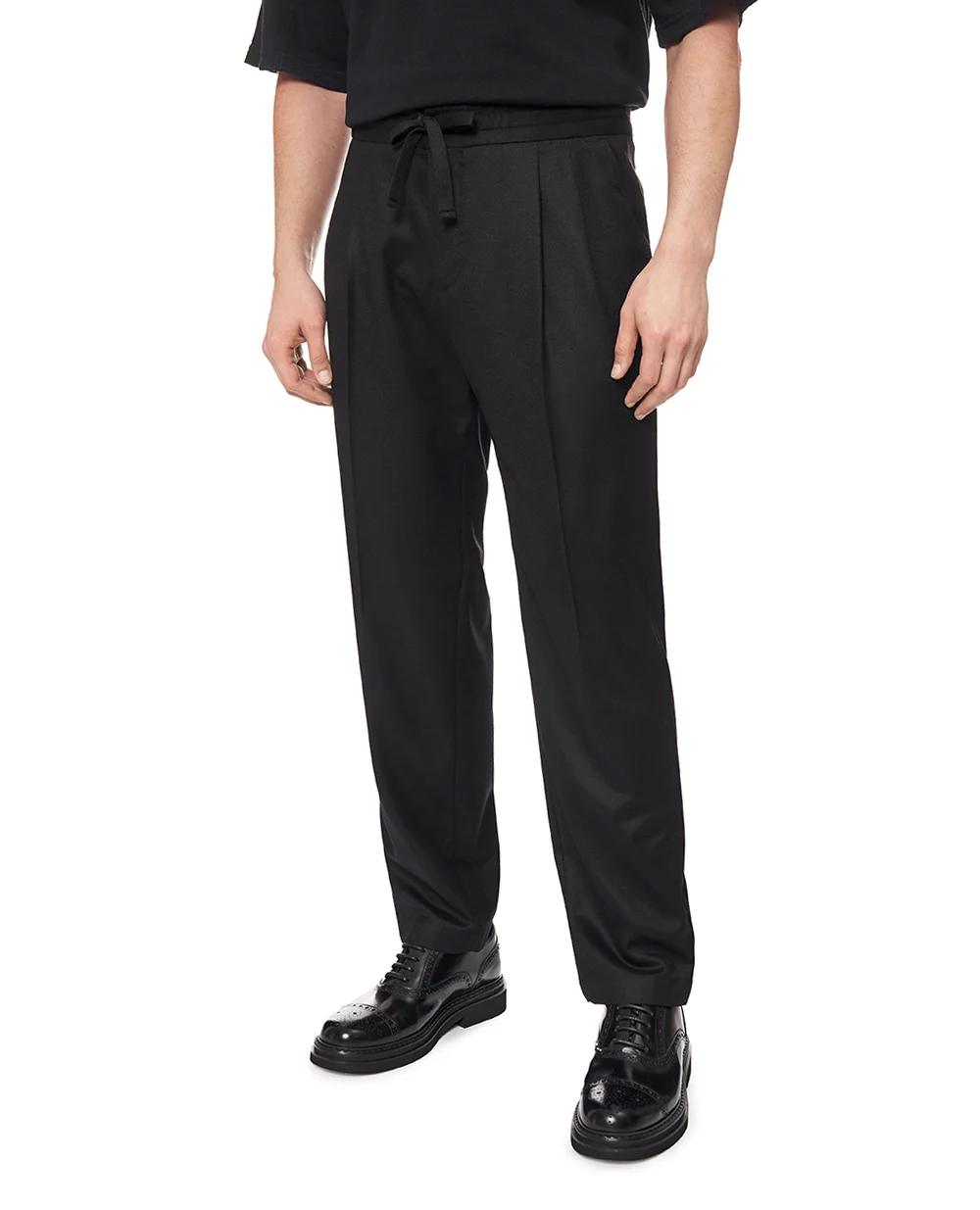 Брюки из шерсти Dolce&Gabbana GP12PT-FU21Q, черный цвет • Купить в интернет-магазине Kameron