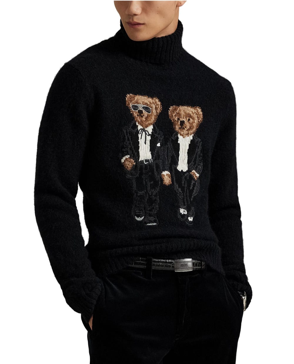 Свитер от Ralph & Ricky из шерсти Polo Ralph Lauren 710982141001, черный цвет • Купить в интернет-магазине Kameron