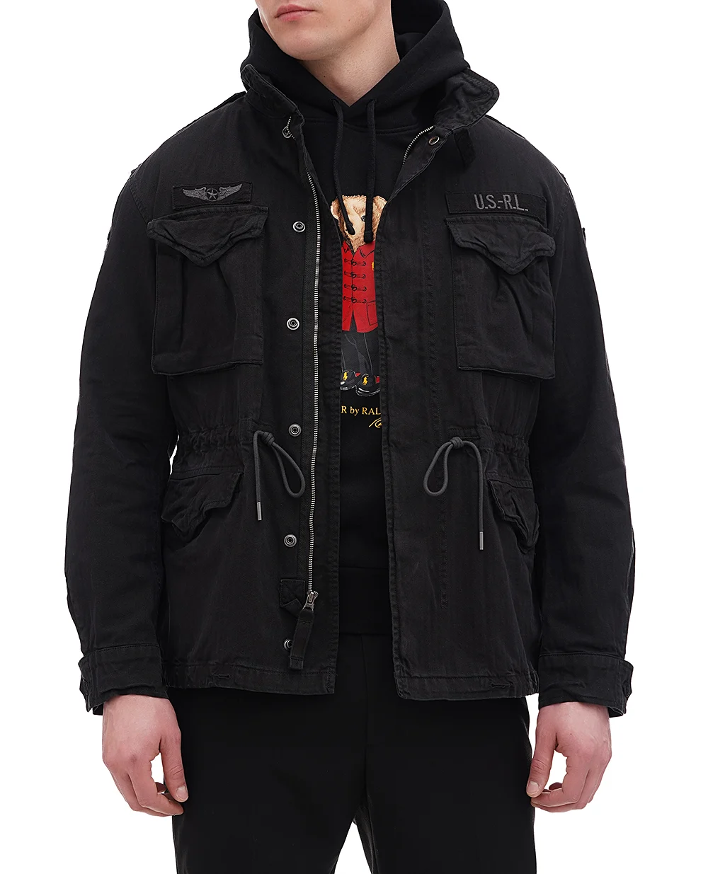 Куртка M65 Field Jacket Polo Ralph Lauren 710955784001, черный цвет • Купить в интернет-магазине Kameron