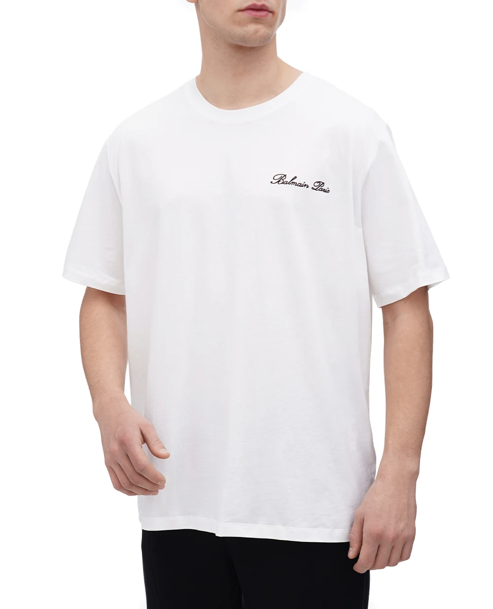 Футболка Balmain DH1EG010BC68, білий колір • Купити в інтернет-магазині Kameron