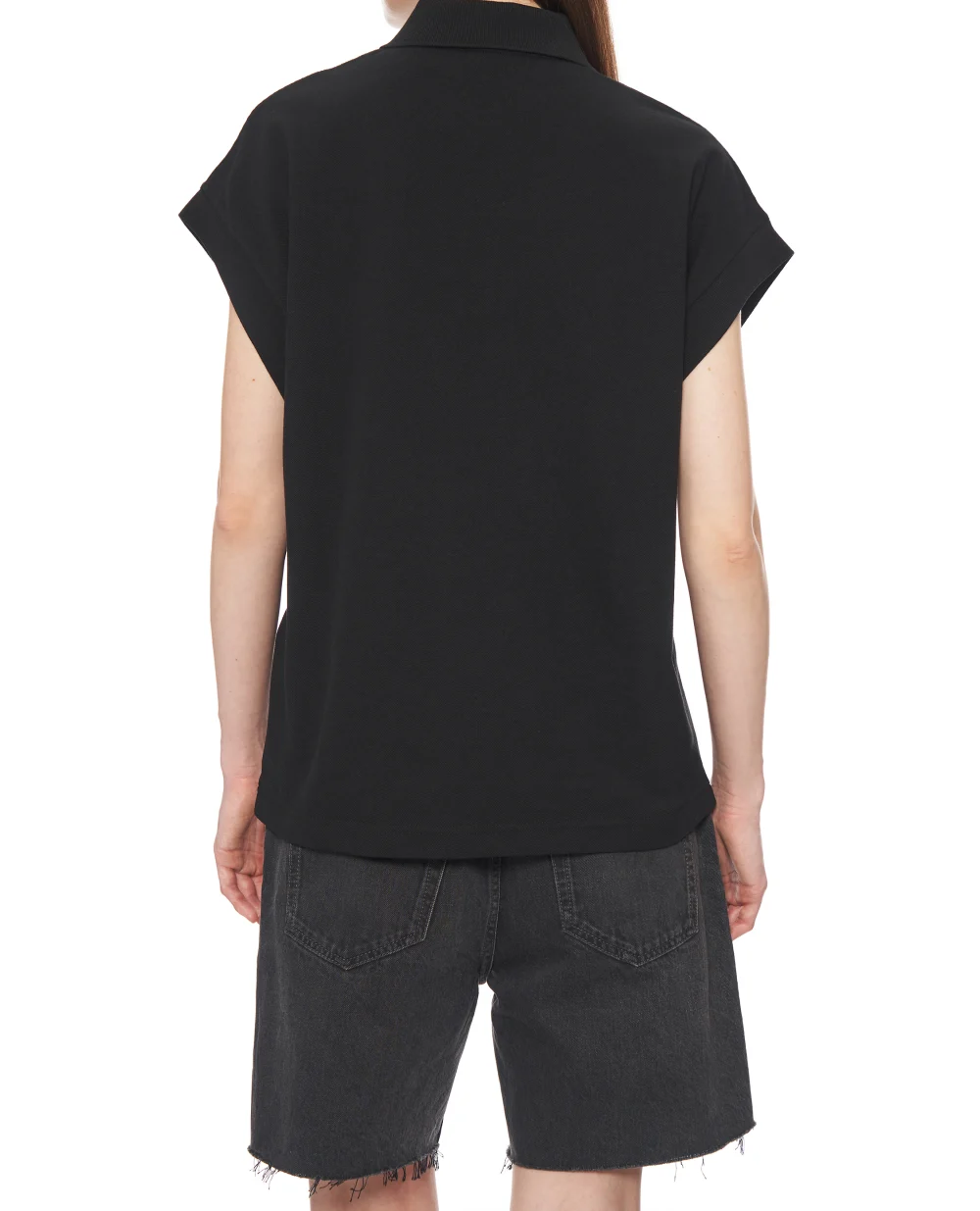 Поло Saint Laurent 824091-Y37HC, чорний колір • Купити в інтернет-магазині Kameron