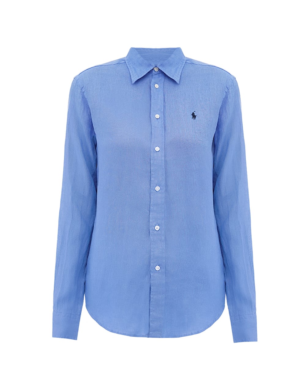 Льняная рубашка Polo Ralph Lauren 211970730006, синий цвет • Купить в интернет-магазине Kameron