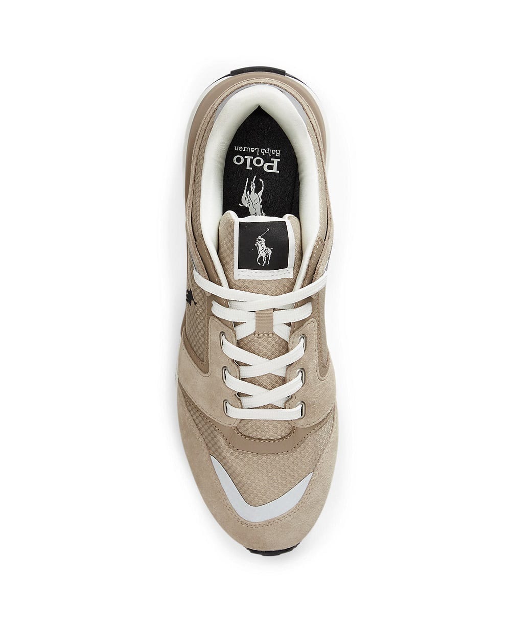 Кроссовки Train 89 V2 из замши Polo Ralph Lauren 809P01637001, бежевый цвет • Купить в интернет-магазине Kameron