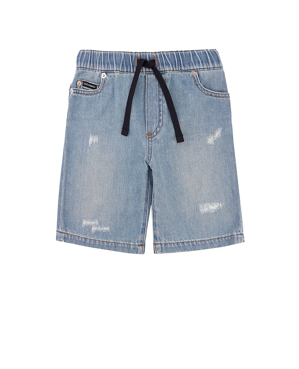 Детские шорты Dolce&Gabbana Kids L43Q69-LDC93-S, голубой цвет • Купить в интернет-магазине Kameron