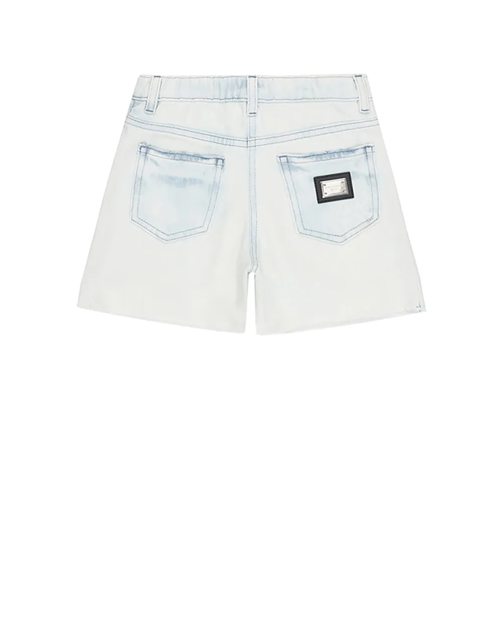 Детские джинсовые шорты Dolce&Gabbana Kids L53Q50-LDD59-B, голубой цвет • Купить в интернет-магазине Kameron
