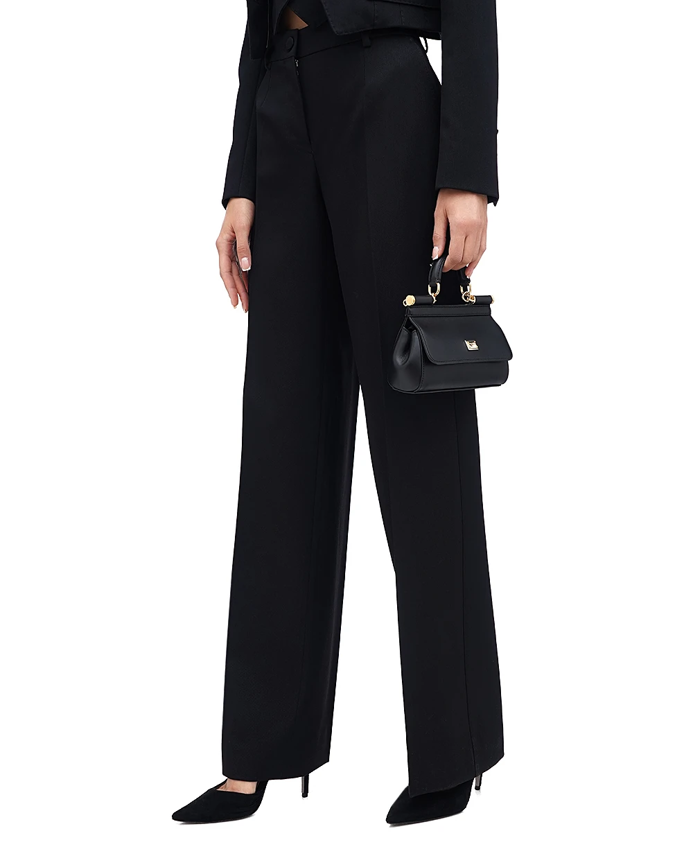 Штани Dolce&Gabbana FTC31T-FU28J, чорний колір • Купити в інтернет-магазині Kameron