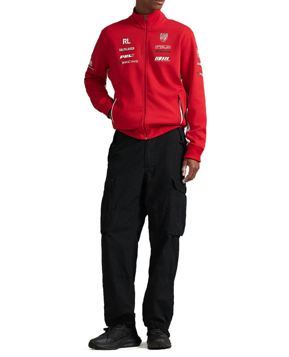 Спортивная куртка с графическим принтом Polo Ralph Lauren 710972343001, красный цвет • Купить в интернет-магазине Kameron