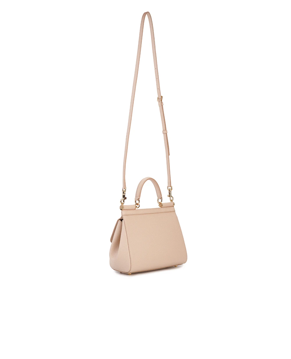 Кожаная сумка Sicily Medium Dolce&Gabbana BB6003-B1001, кремовый цвет • Купить в интернет-магазине Kameron