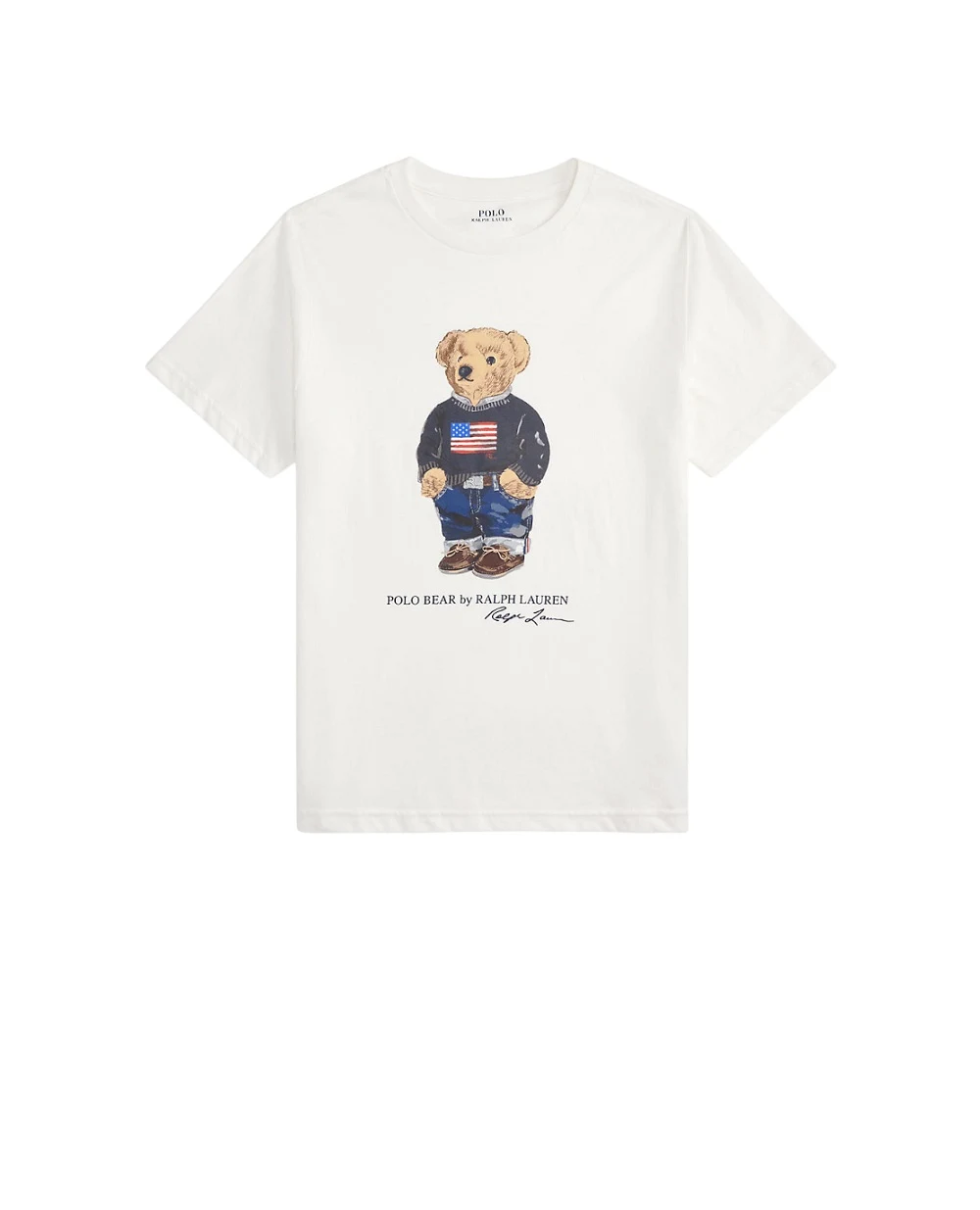 Детская футболка Polo Bear Polo Ralph Lauren Kids 323P00508001, белый цвет • Купить в интернет-магазине Kameron
