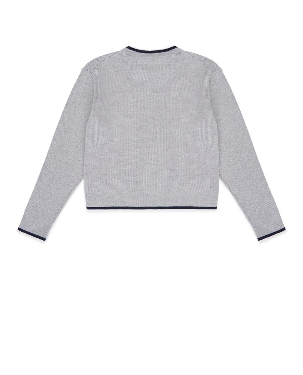 Детский свитер из шерсти Dolce&Gabbana Kids L5KWK5-JDVB7-B, серый цвет • Купить в интернет-магазине Kameron