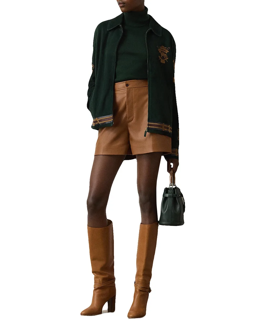 Гольф из кашемира Ralph Lauren Collection 290919111028, зеленый цвет • Купить в интернет-магазине Kameron