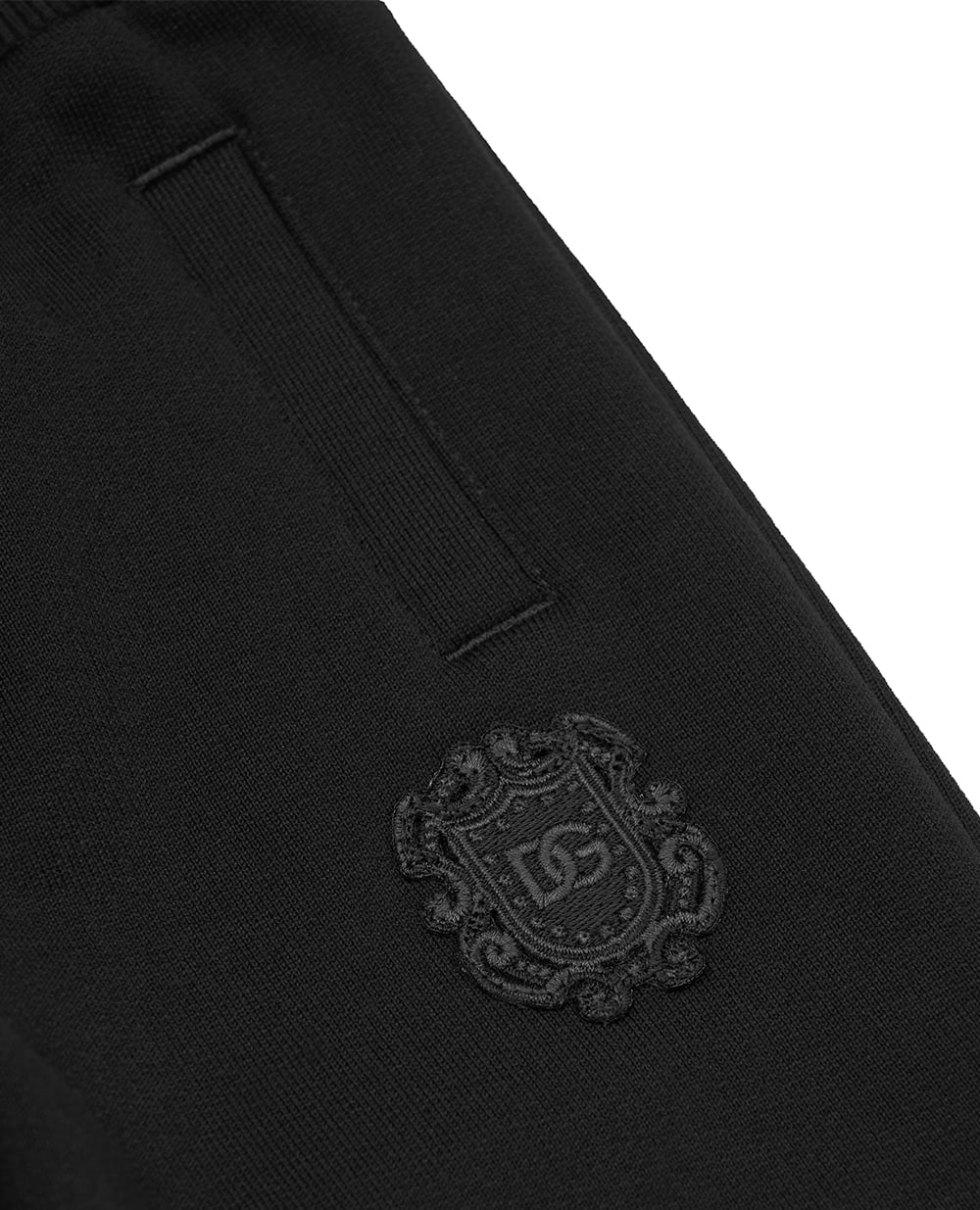 Дитячі спортивні штани (костюм) Dolce&Gabbana Kids L1JPT0-G7QK2, чорний колір • Купити в інтернет-магазині Kameron