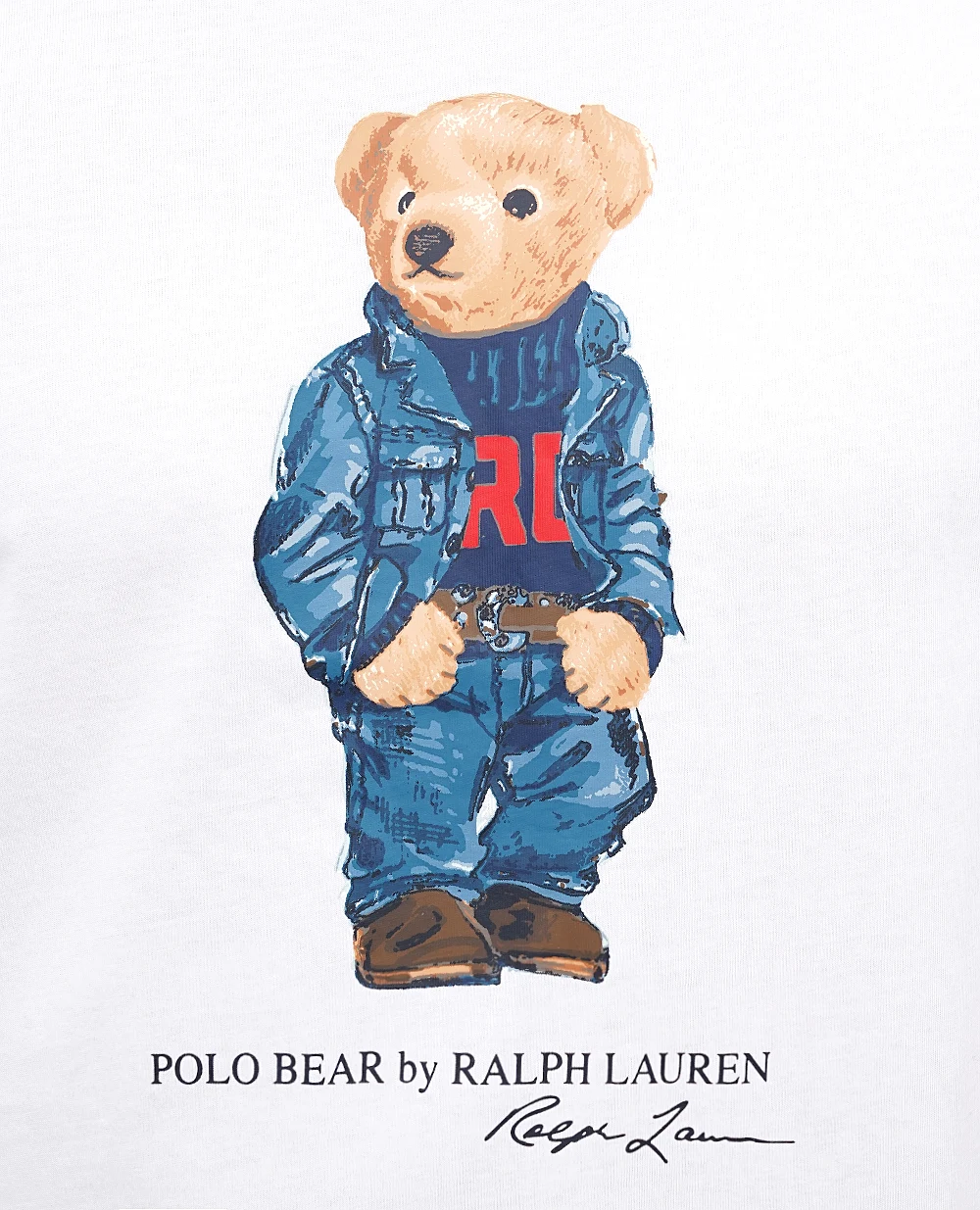Футболка Polo Bear Polo Ralph Lauren 710854497038, белый цвет • Купить в интернет-магазине Kameron