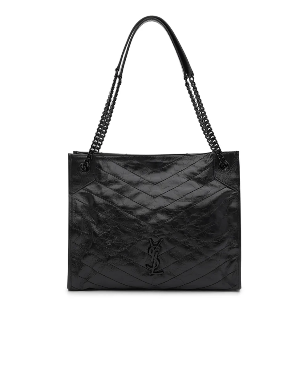 Сумка Niki из телячьей кожа Saint Laurent 589951-0EN08, черный цвет • Купить в интернет-магазине Kameron