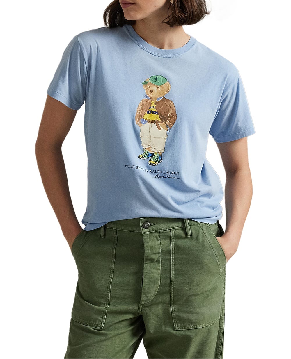Футболка Polo Bear Polo Ralph Lauren 211971730001, голубой цвет • Купить в интернет-магазине Kameron