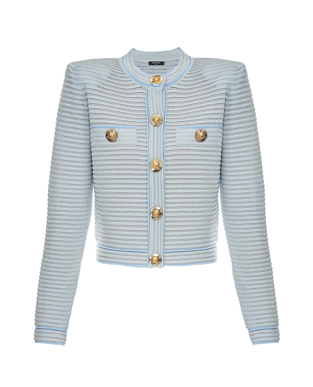 Кардиган Balmain FF1KL240KI83, голубой цвет • Купить в интернет-магазине Kameron