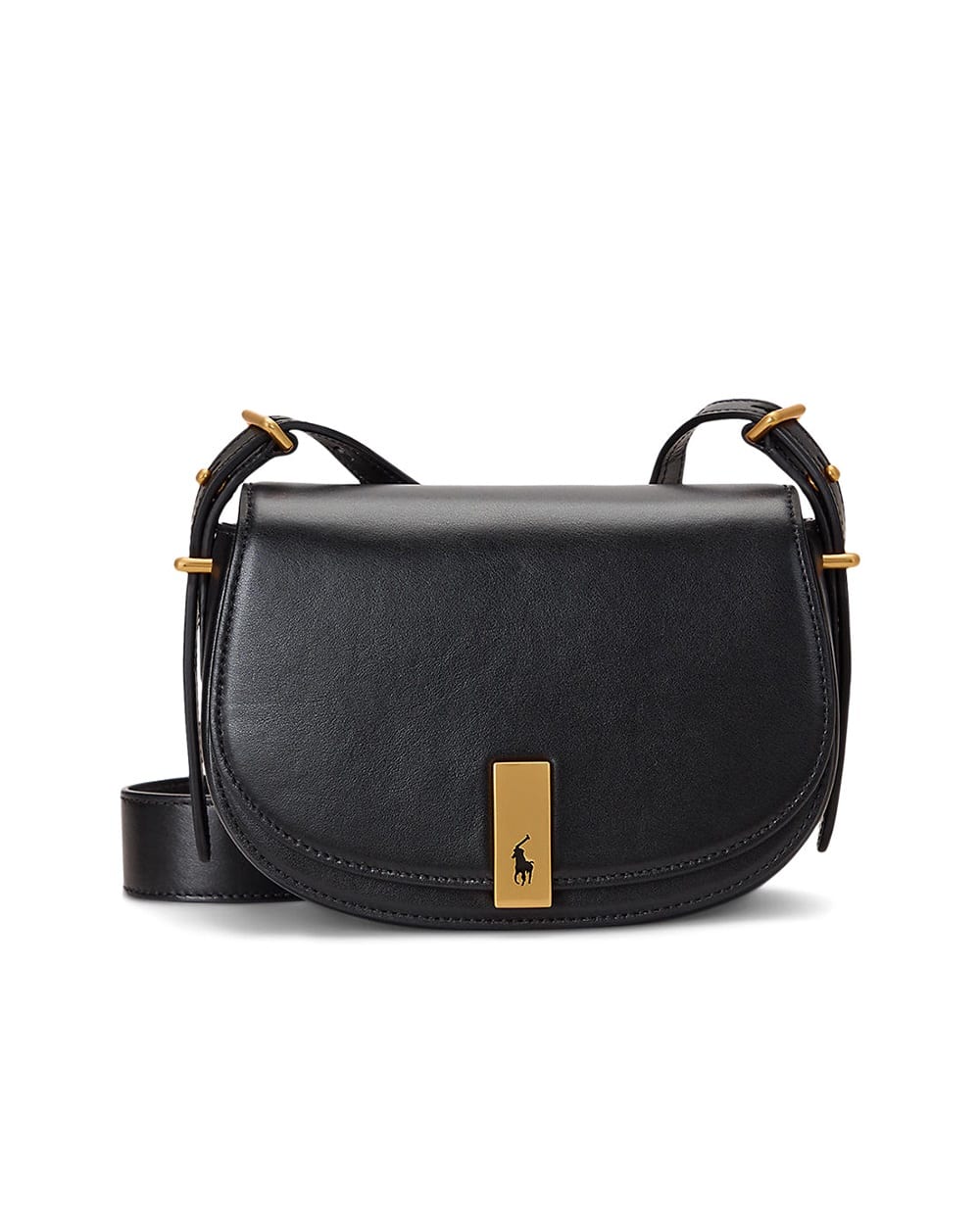 Сумка Mini Saddle Bag Polo Ralph Lauren 428891391001, черный цвет • Купить в интернет-магазине Kameron
