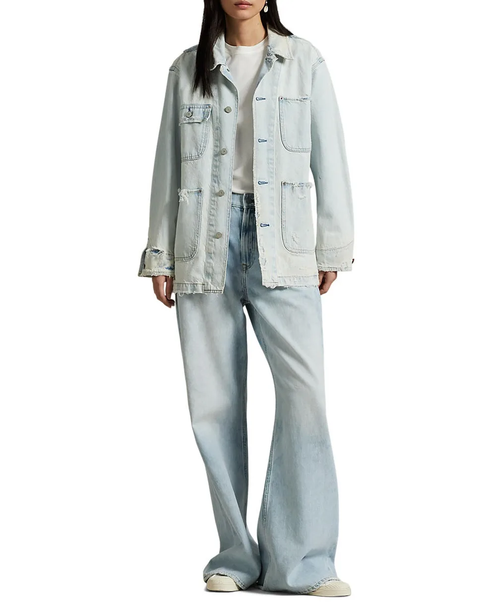 Джинсовая куртка Polo Ralph Lauren 211959042001, голубой цвет • Купить в интернет-магазине Kameron
