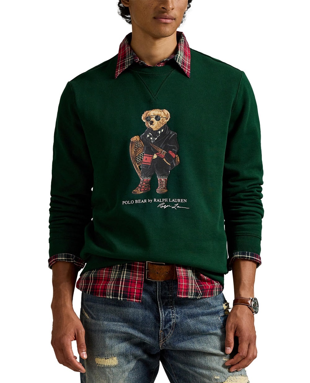 Свитшот Polo Bear из флиса Polo Ralph Lauren 710981794001, зеленый цвет • Купить в интернет-магазине Kameron