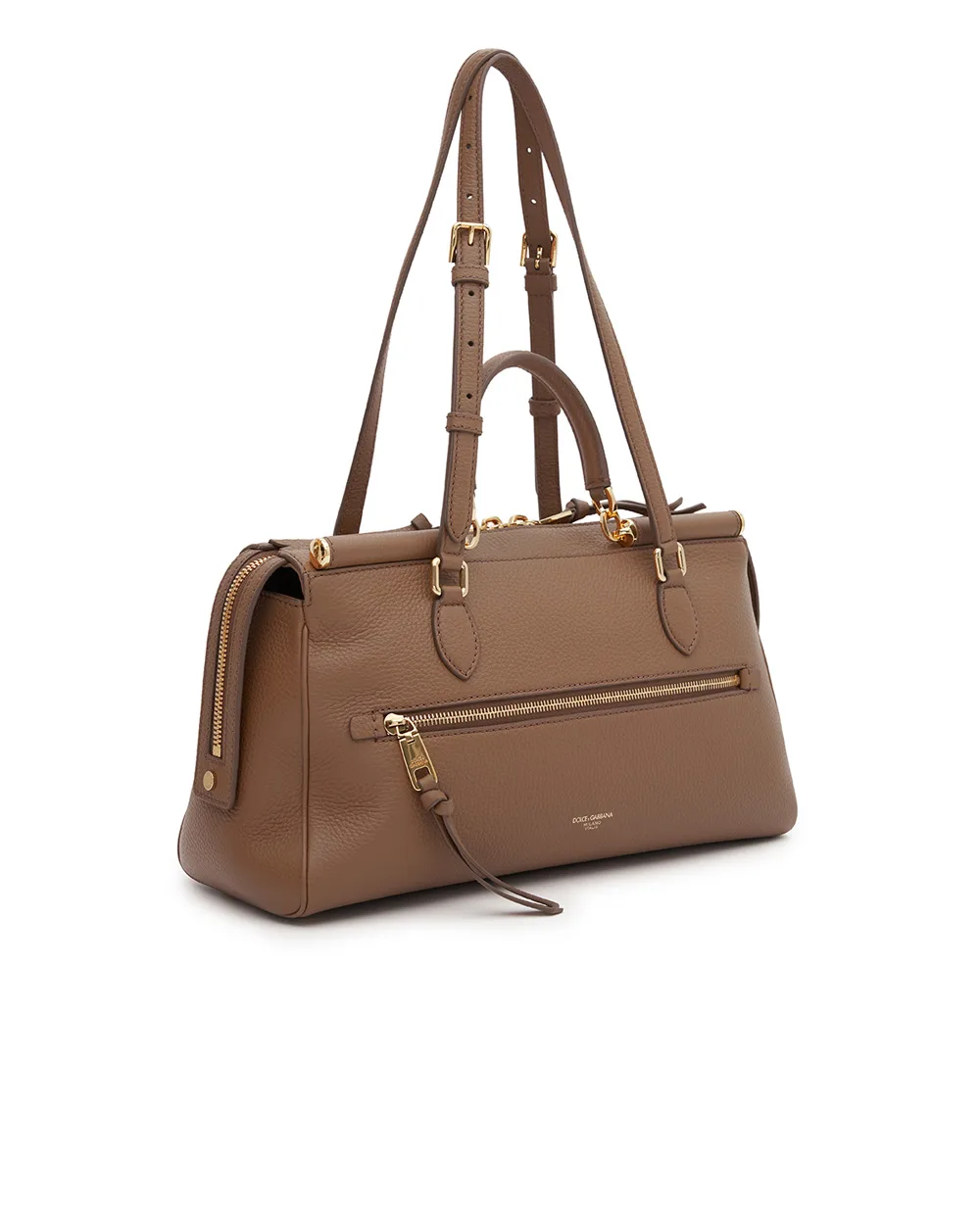 Сумка Vittoria Medium из телячьей кожи Dolce&Gabbana BB7844-A0841, коричневый цвет • Купить в интернет-магазине Kameron