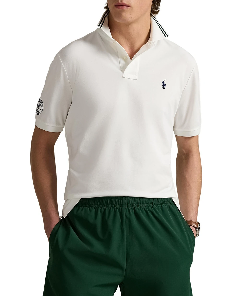 Поло Polo Ralph Lauren 710970483001, белый цвет • Купить в интернет-магазине Kameron