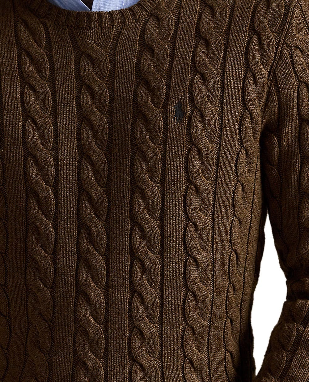 Джемпер с вышитым логотипом Polo Ralph Lauren 710775885520, коричневый цвет • Купить в интернет-магазине Kameron