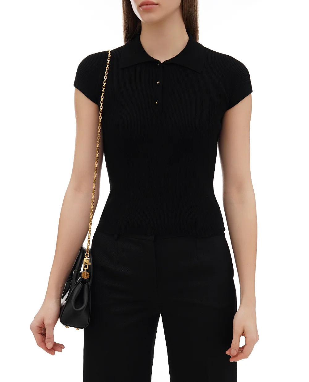 Поло Dolce&Gabbana FXZ18T-JFMHG, черный цвет • Купить в интернет-магазине Kameron