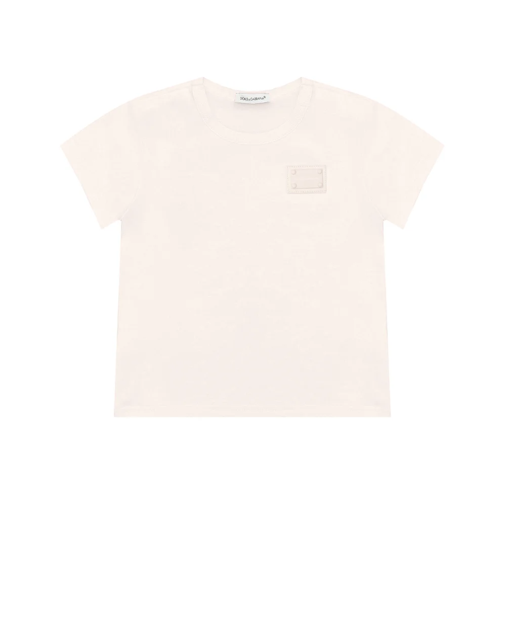 Детская футболка Dolce&Gabbana Kids L1JT7T-G7OLK, розовый цвет • Купить в интернет-магазине Kameron