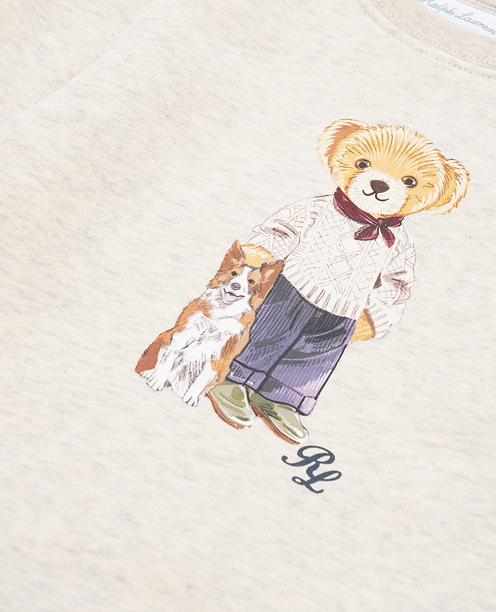 Дитячий костюм Polo Bear (світшот, штани) Polo Ralph Lauren Kids 320952885001, сірий колір • Купити в інтернет-магазині Kameron