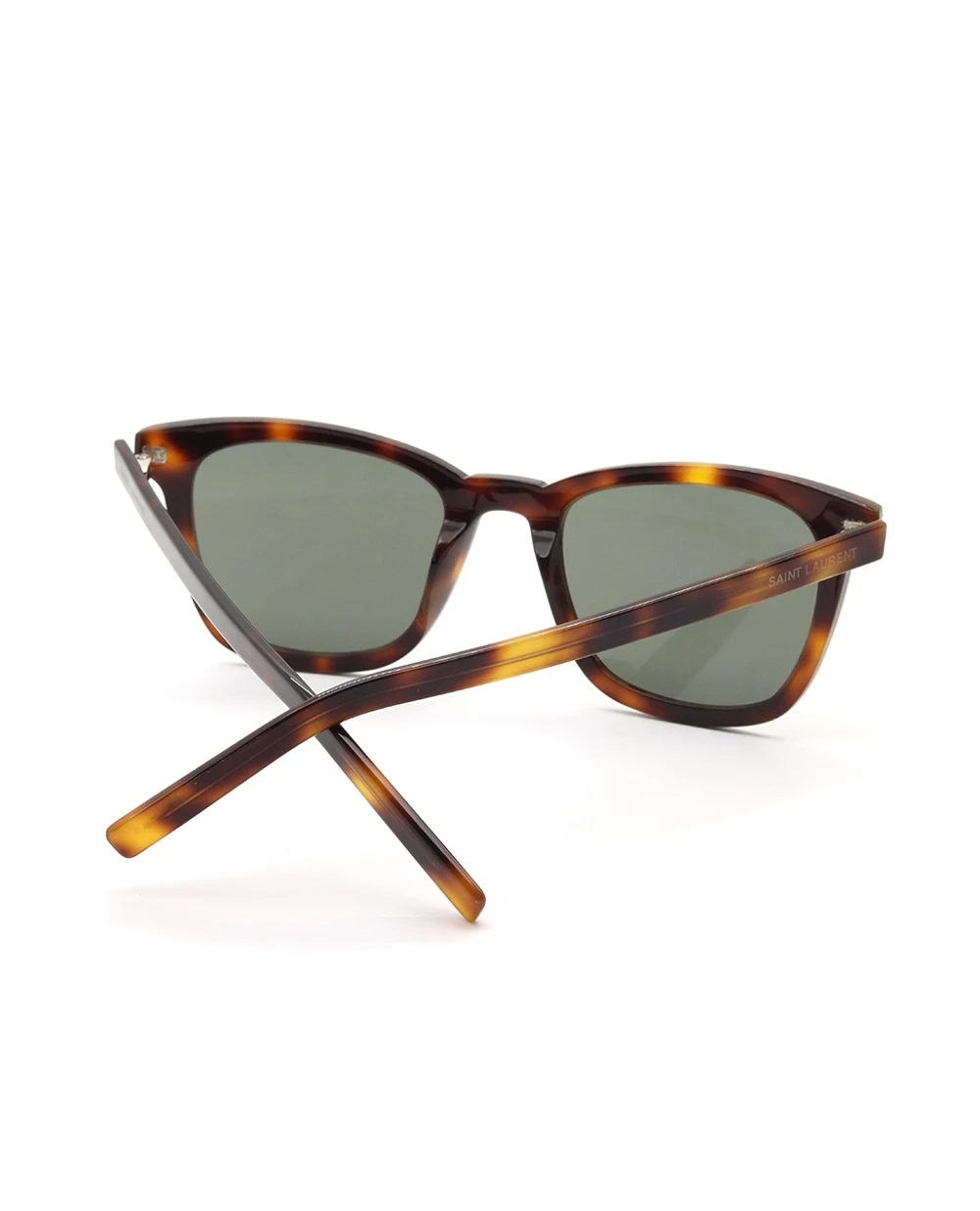 Солнцезащитные очки Saint Laurent SL 716 SLIM-003, темно-коричневый цвет • Купить в интернет-магазине Kameron