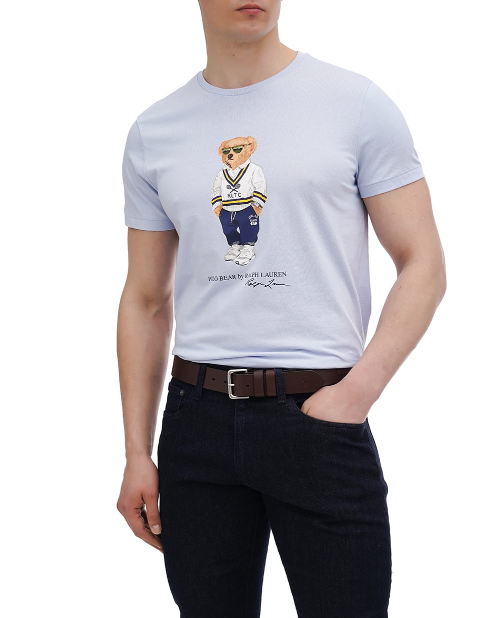 Футболка Polo Bear Polo Ralph Lauren 710973137001, голубой цвет • Купить в интернет-магазине Kameron