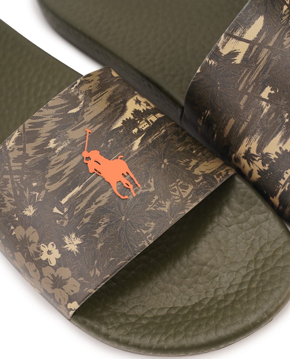 Шлепанцы Polo Ralph Lauren 809961002001, хаки цвет • Купить в интернет-магазине Kameron