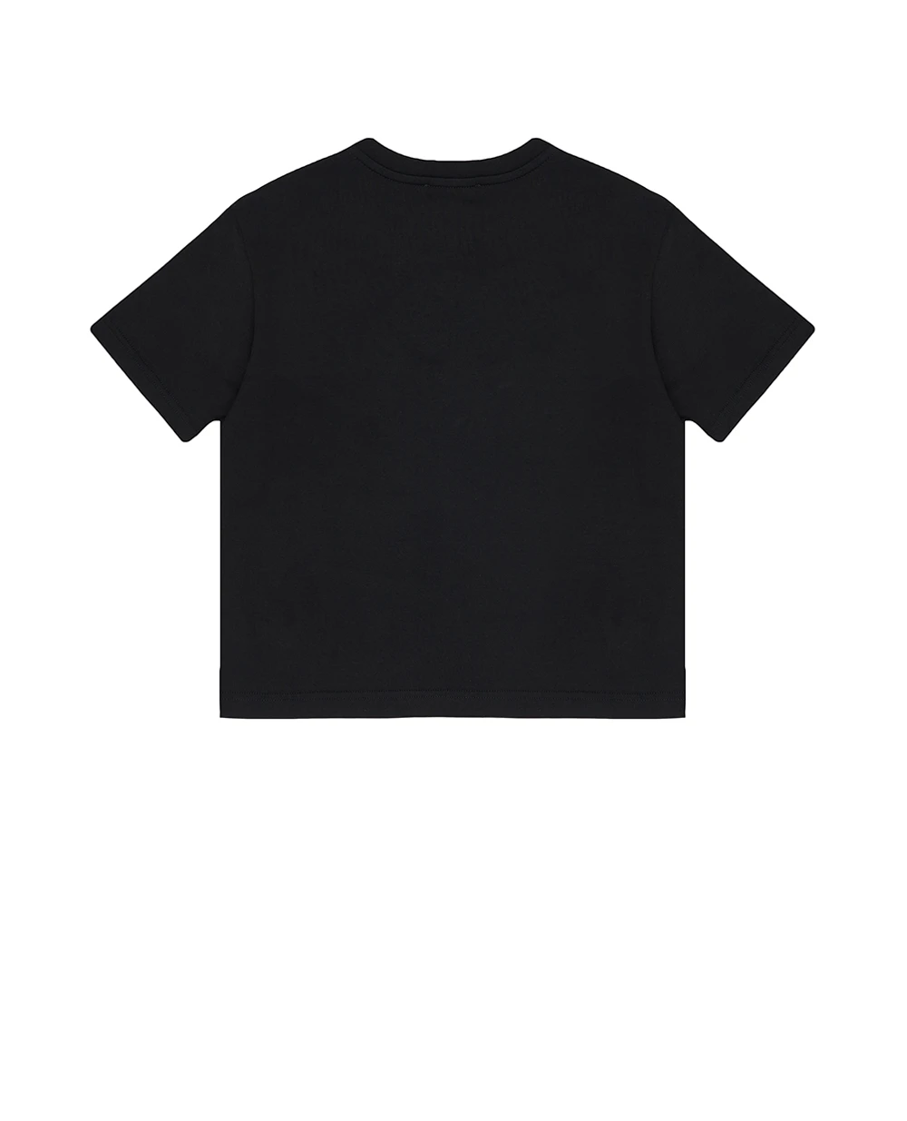 Дитяча футболка з логотипом DG Dolce&Gabbana Kids L4JTHV-G7O5R-S, чорний колір • Купити в інтернет-магазині Kameron