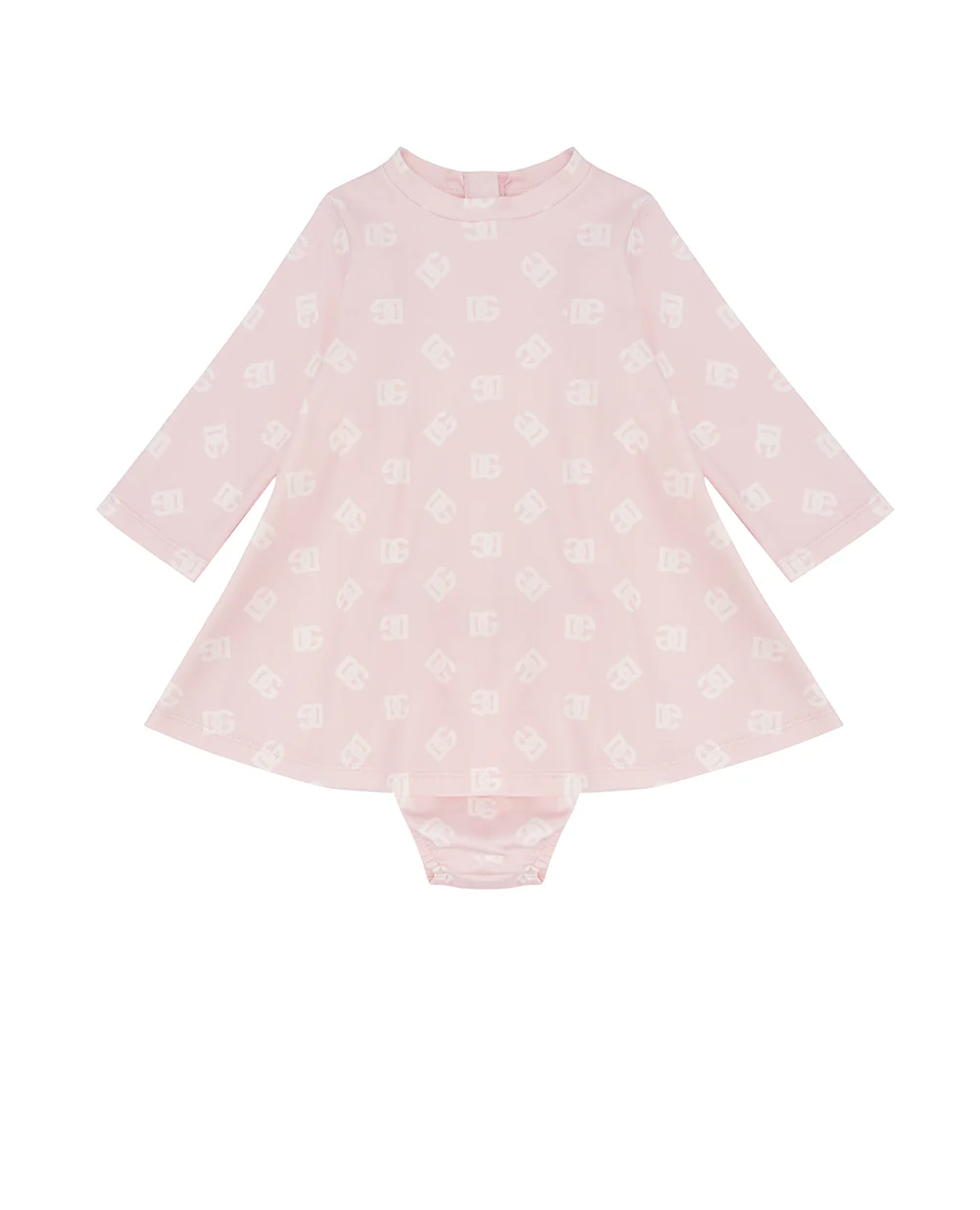 Детское платье Dolce&Gabbana Kids L2JD7T-HS7KM, розовый цвет • Купить в интернет-магазине Kameron