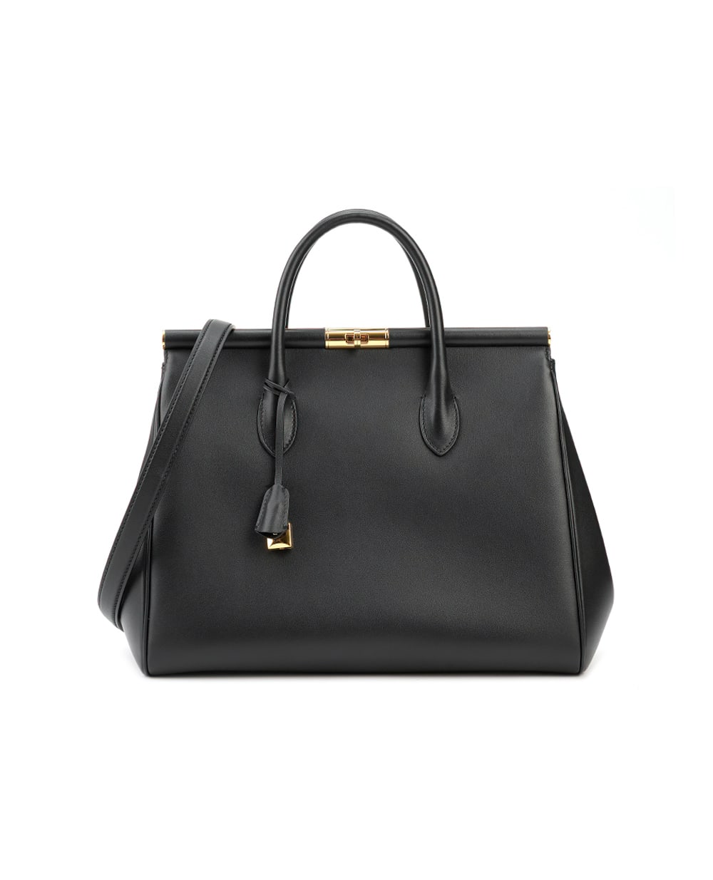 Кожаная сумка Marlene Dolce&Gabbana BB7763-A9S25, черный цвет • Купить в интернет-магазине Kameron