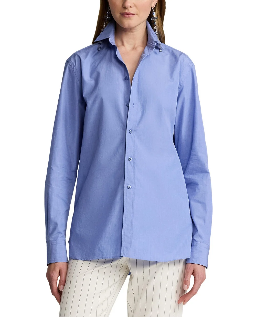 Рубашка Ralph Lauren Collection 290977701001, голубой цвет • Купить в интернет-магазине Kameron