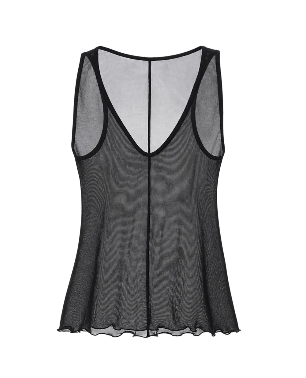 Майка з шовку Saint Laurent 859374-Y37WA, чорний колір • Купити в інтернет-магазині Kameron