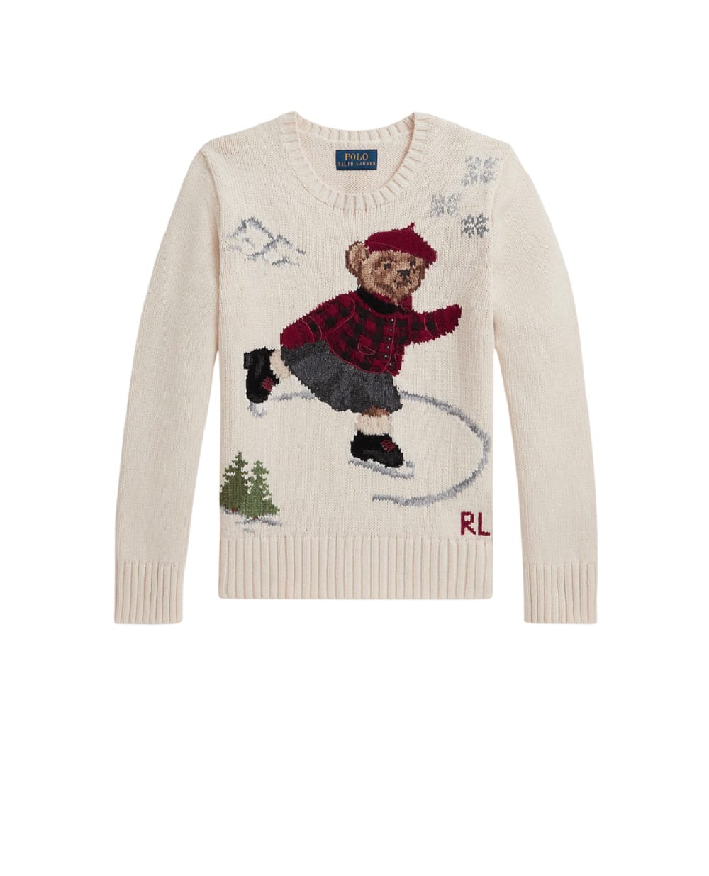 Детский свитер Polo Bear Polo Ralph Lauren Kids 313980680001, бежевый цвет • Купить в интернет-магазине Kameron