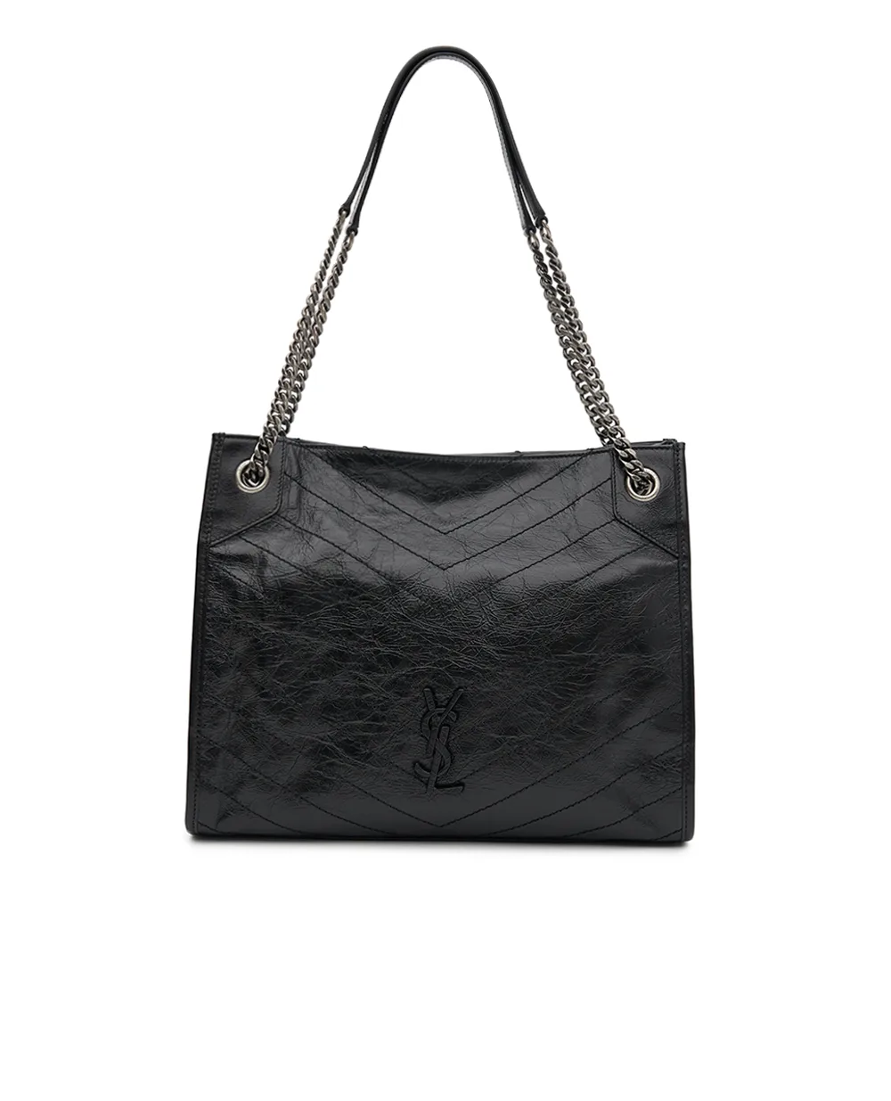 Сумка Niki из телячьей кожа Saint Laurent 577999-0EN04, черный цвет • Купить в интернет-магазине Kameron