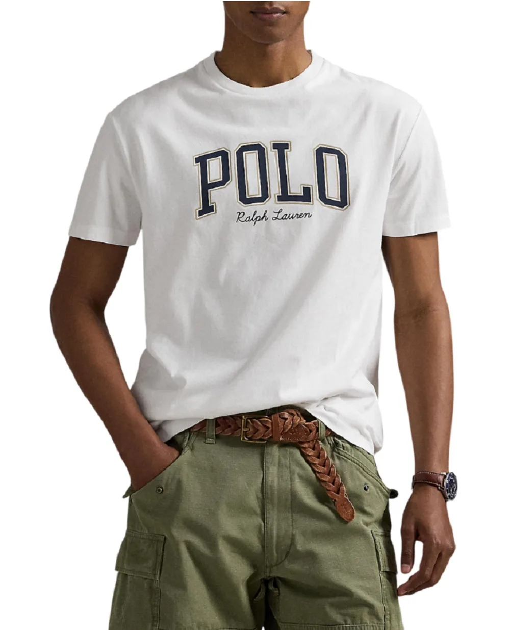 Футболка Polo Ralph Lauren 710P00086002, белый цвет • Купить в интернет-магазине Kameron