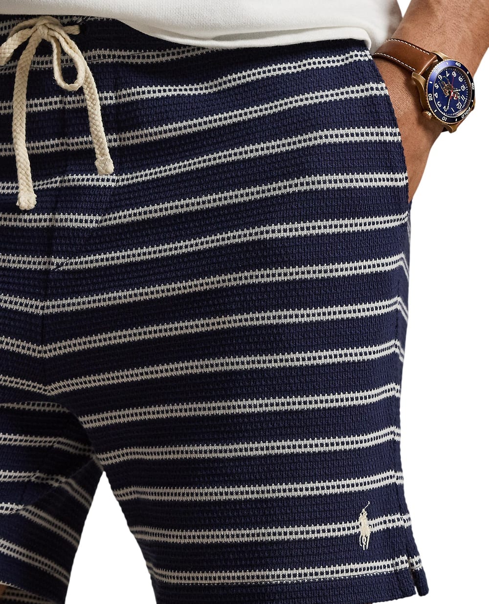 Шорти у смужку Polo Ralph Lauren 710B14506002, темно-синій колір • Купити в інтернет-магазині Kameron