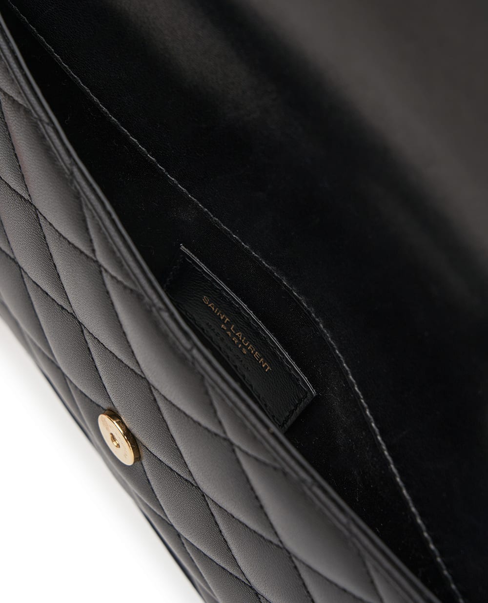 Сумка-клатч PARIS з овечої шкіри Saint Laurent 869533-1EL07, чорний колір • Купити в інтернет-магазині Kameron