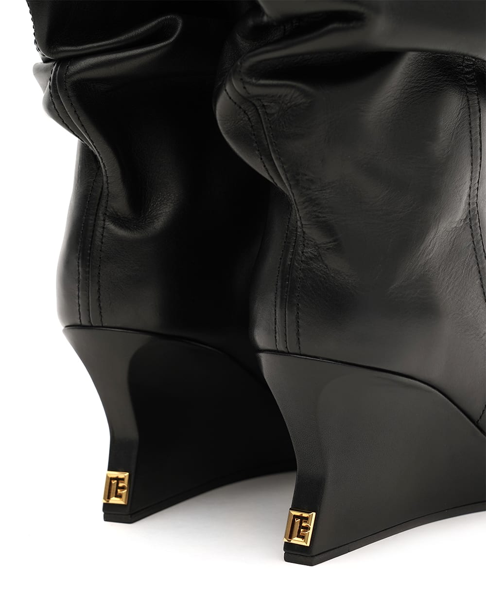 Ботильоны из кожи Balmain FN0TA181LVIT, черный цвет • Купить в интернет-магазине Kameron
